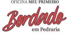 Logo Oficina meu primeiro bordado em pedraria